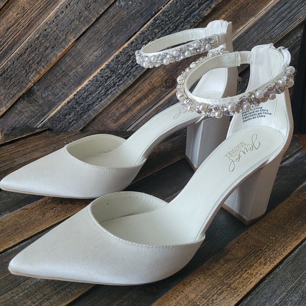 Used Jewel Badgley Mischka Rissa Wedding Heels